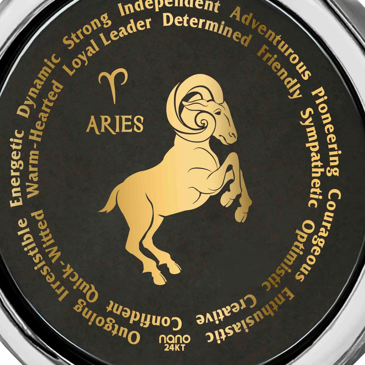 Aries Necklaces for Lovers of the Zodiac 24k Gold Inscribed